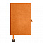 Ежедневник недатированный Fusion, А5, оранжевый, кремовый блок, оранжевый срез с логотипом в Балашихе заказать по выгодной цене в кибермаркете AvroraStore