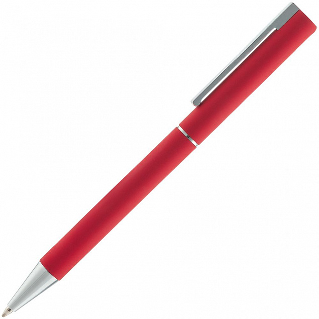Ручка шариковая Blade Soft Touch, красная с логотипом в Балашихе заказать по выгодной цене в кибермаркете AvroraStore