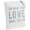 Холщовая сумка Do Love, молочно-белая с логотипом в Балашихе заказать по выгодной цене в кибермаркете AvroraStore