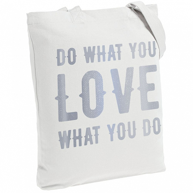 Холщовая сумка Do Love, молочно-белая с логотипом в Балашихе заказать по выгодной цене в кибермаркете AvroraStore
