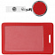 Чехол для пропуска с ретрактором Devon, красный с логотипом в Балашихе заказать по выгодной цене в кибермаркете AvroraStore