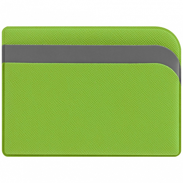 Чехол для карточек Dual, зеленый с логотипом в Балашихе заказать по выгодной цене в кибермаркете AvroraStore