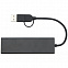 Концентратор USB 2.0 Rise из переработанного алюминия, сертифицированного по стандарту RCS с логотипом в Балашихе заказать по выгодной цене в кибермаркете AvroraStore