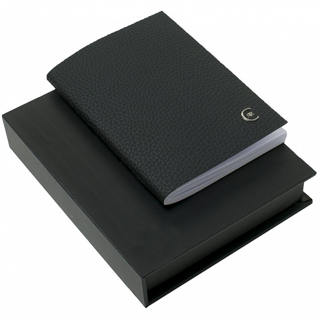 Блокнот Hamilton Mini, черный с логотипом в Балашихе заказать по выгодной цене в кибермаркете AvroraStore
