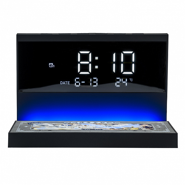 Настольные часы с подсветкой и беспроводной зарядкой 15W Glory Renaissance с логотипом в Балашихе заказать по выгодной цене в кибермаркете AvroraStore