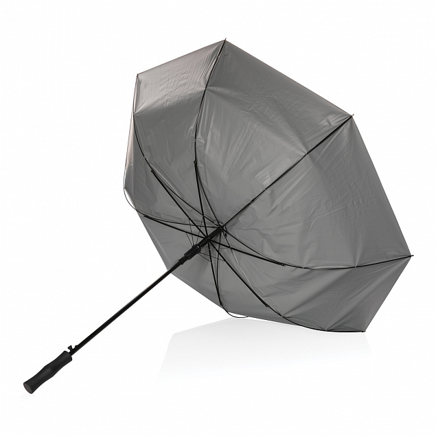Двухцветный плотный зонт Impact из RPET AWARE™ с автоматическим открыванием, 27" с логотипом в Балашихе заказать по выгодной цене в кибермаркете AvroraStore