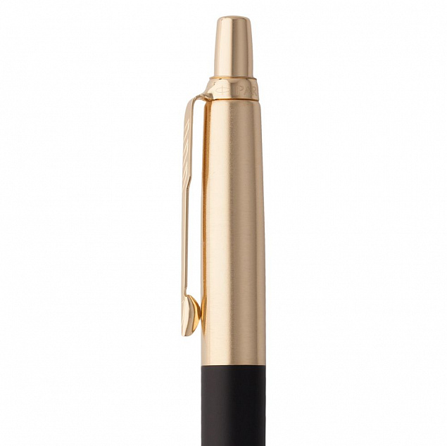 Ручка шариковая Parker Jotter Luxe K177, черный с золотистым с логотипом в Балашихе заказать по выгодной цене в кибермаркете AvroraStore