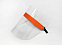 Защитный экран для лица оранжевый с логотипом в Балашихе заказать по выгодной цене в кибермаркете AvroraStore
