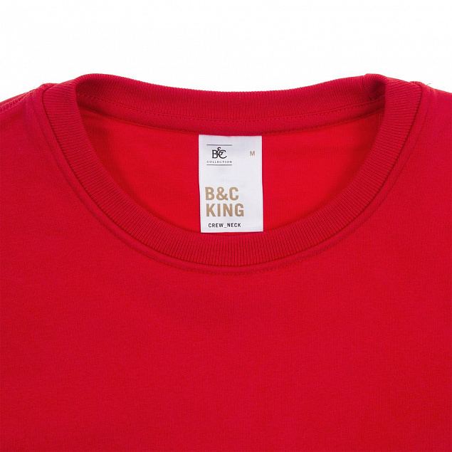 Свитшот унисекс King, оранжевый с логотипом в Балашихе заказать по выгодной цене в кибермаркете AvroraStore