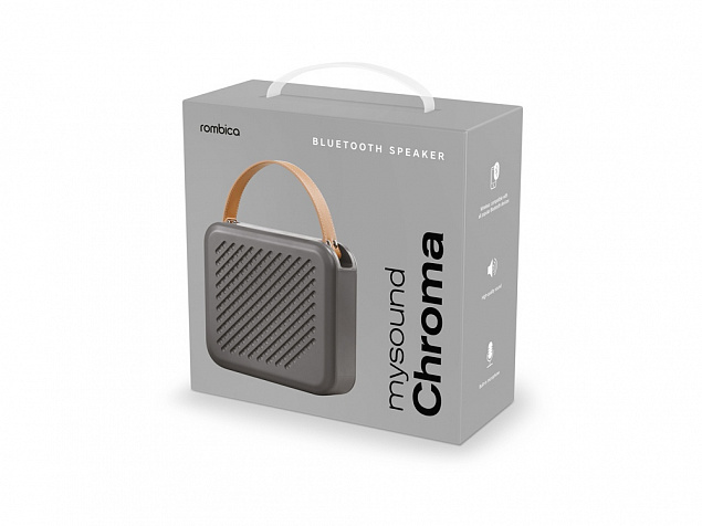 Портативная акустика Rombica mysound Chroma Grey с логотипом в Балашихе заказать по выгодной цене в кибермаркете AvroraStore