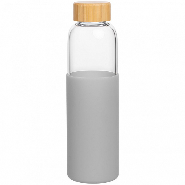 Бутылка для воды Onflow, серая с логотипом в Балашихе заказать по выгодной цене в кибермаркете AvroraStore