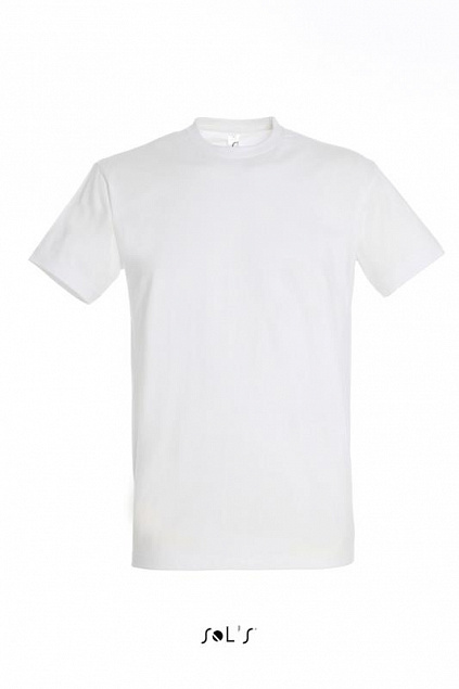 Фуфайка (футболка) IMPERIAL мужская,Белый 4XL с логотипом в Балашихе заказать по выгодной цене в кибермаркете AvroraStore