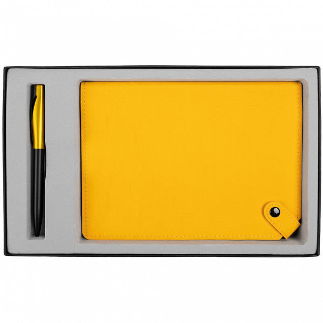 Коробка Adviser под ежедневник, ручку, черная с логотипом в Балашихе заказать по выгодной цене в кибермаркете AvroraStore