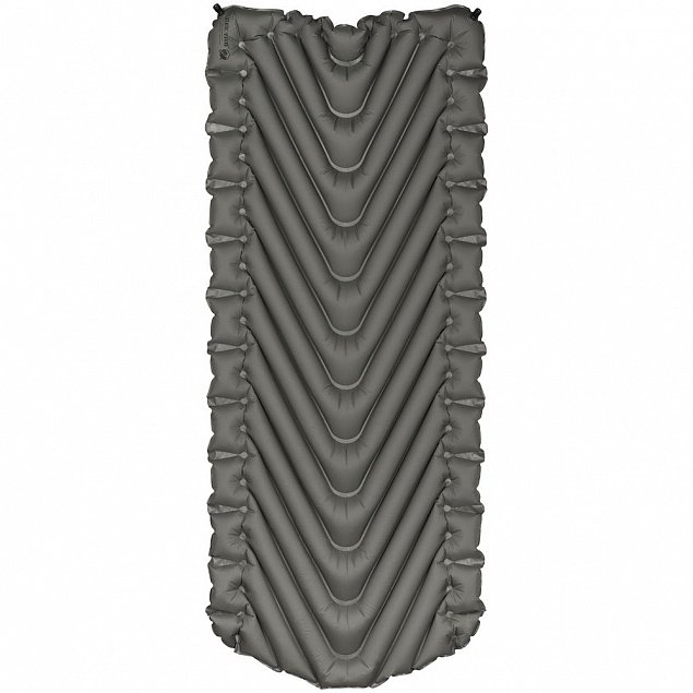 Надувной коврик Static V Luxe, серый с логотипом в Балашихе заказать по выгодной цене в кибермаркете AvroraStore