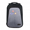 Рюкзак Stile c USB разъемом, серый/серый с логотипом в Балашихе заказать по выгодной цене в кибермаркете AvroraStore