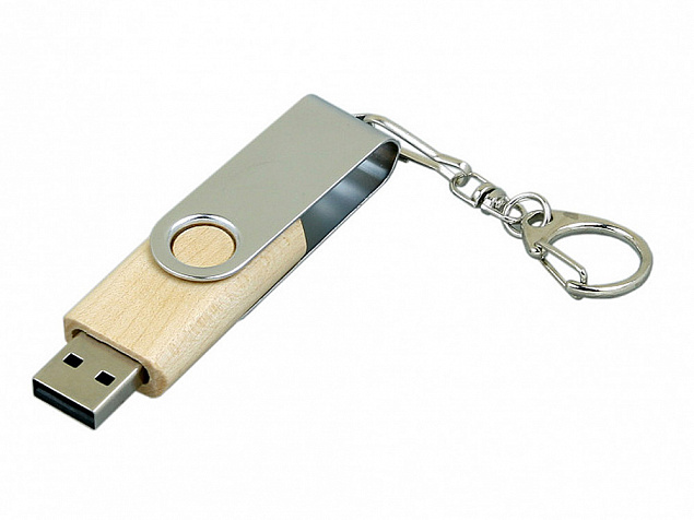 USB 2.0- флешка промо на 16 Гб с поворотным механизмом с логотипом в Балашихе заказать по выгодной цене в кибермаркете AvroraStore