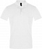Рубашка поло мужская PERFECT MEN 180 белая с логотипом в Балашихе заказать по выгодной цене в кибермаркете AvroraStore