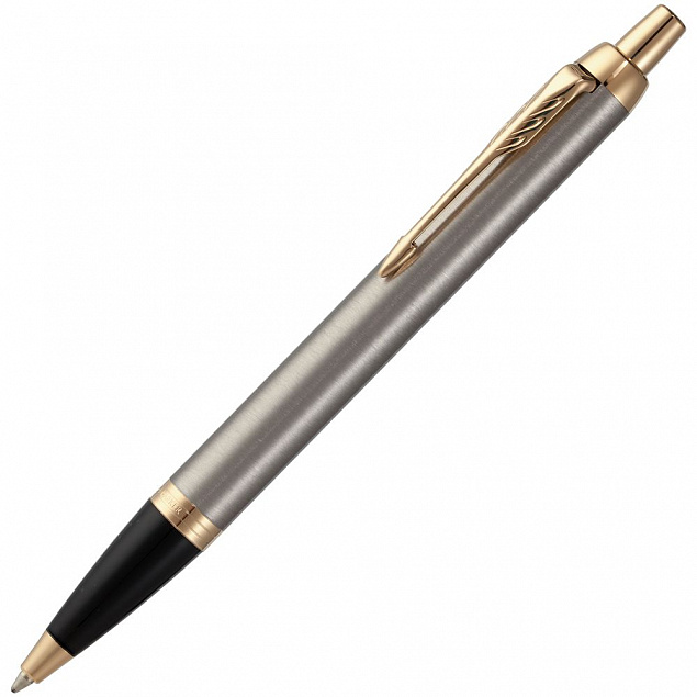 Ручка шариковая Parker IM Core K321 Brushed Metal GT M с логотипом в Балашихе заказать по выгодной цене в кибермаркете AvroraStore