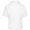 Рубашка женская с коротким рукавом Collar, белая с логотипом в Балашихе заказать по выгодной цене в кибермаркете AvroraStore