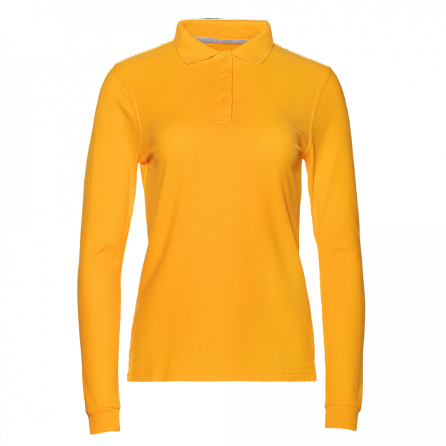 Рубашка поло Рубашка женская 04SW Жёлтый с логотипом в Балашихе заказать по выгодной цене в кибермаркете AvroraStore