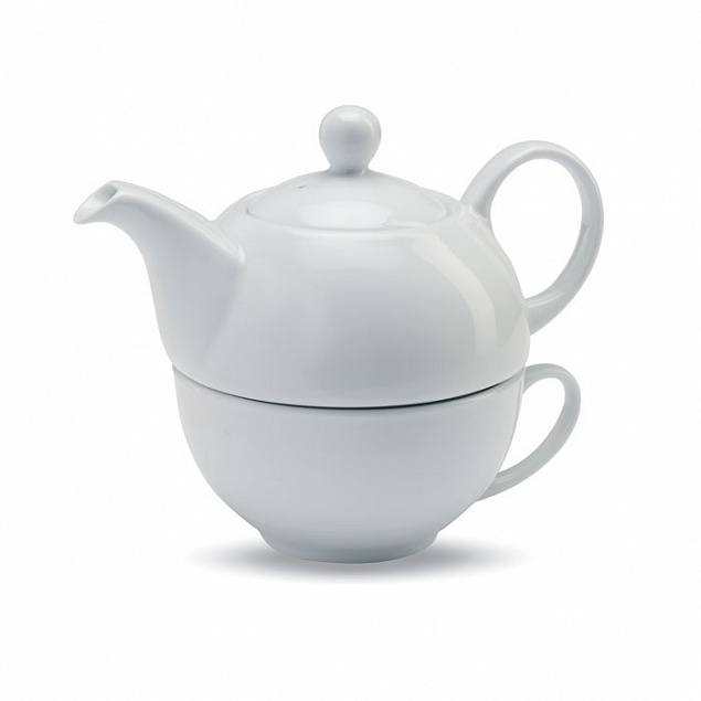 Чайник с чашкой с логотипом в Балашихе заказать по выгодной цене в кибермаркете AvroraStore