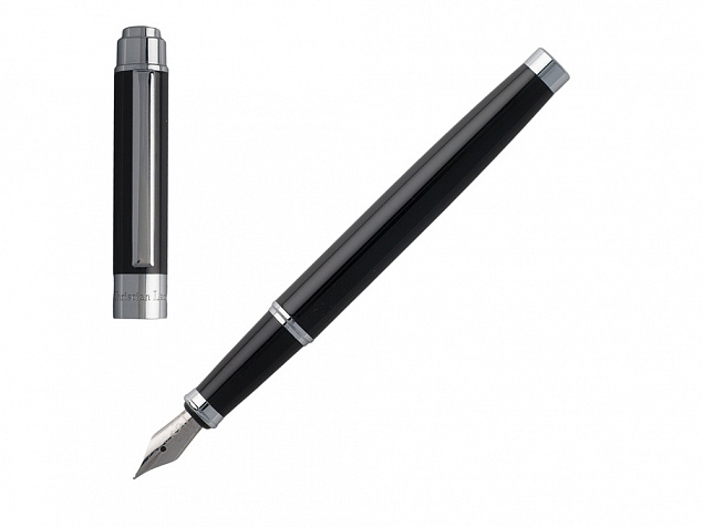 Ручка перьевая Scribal Black с логотипом в Балашихе заказать по выгодной цене в кибермаркете AvroraStore