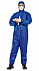 Защитный ламинированый комбинезон голубой   с логотипом в Балашихе заказать по выгодной цене в кибермаркете AvroraStore