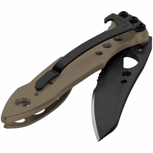 Нож Skeletool KBX, коричневый с логотипом в Балашихе заказать по выгодной цене в кибермаркете AvroraStore