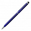 Шариковая ручка Touch Tip, синяя с логотипом в Балашихе заказать по выгодной цене в кибермаркете AvroraStore