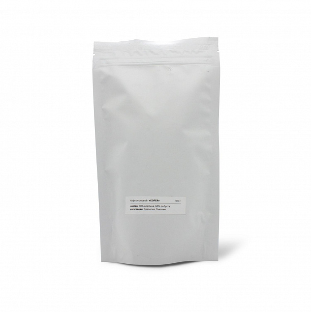 Кофе зерновой Cofer, 100 г (белый) с логотипом в Балашихе заказать по выгодной цене в кибермаркете AvroraStore
