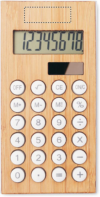 Калькулятор 8-разрядный бамбук с логотипом в Балашихе заказать по выгодной цене в кибермаркете AvroraStore