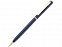 Ручка шариковая Лиссабон синяя с логотипом в Балашихе заказать по выгодной цене в кибермаркете AvroraStore