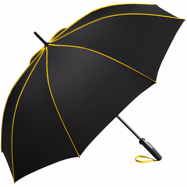 Зонт-трость Seam, желтый с логотипом в Балашихе заказать по выгодной цене в кибермаркете AvroraStore