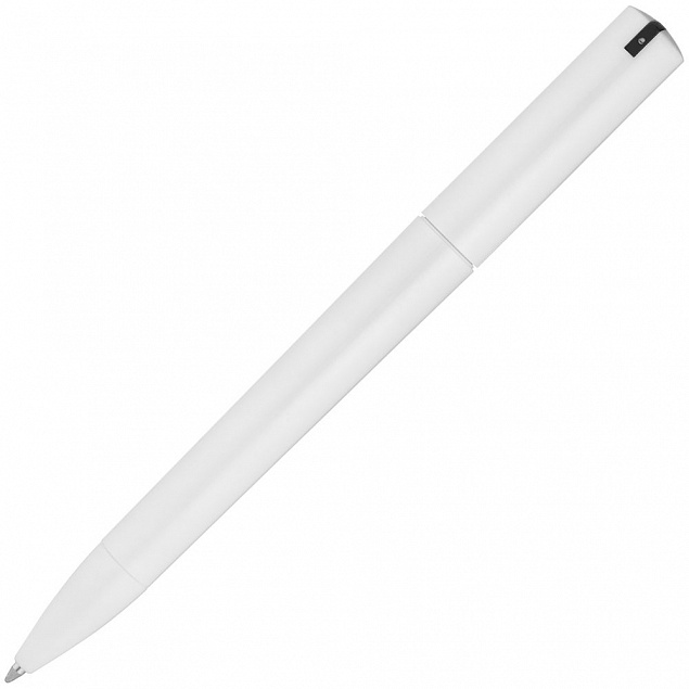 Ручка шариковая Split Neon, белая с черным с логотипом в Балашихе заказать по выгодной цене в кибермаркете AvroraStore