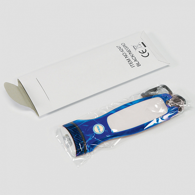Фонарик  карманный, ультратонкий "Thelix", пластик, LED, синий с логотипом в Балашихе заказать по выгодной цене в кибермаркете AvroraStore