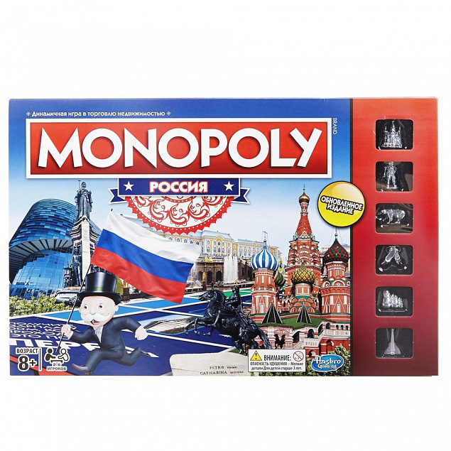 Игра настольная «Монополия. Россия» с логотипом в Балашихе заказать по выгодной цене в кибермаркете AvroraStore