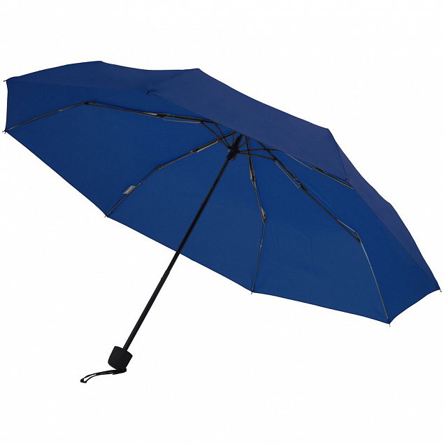 Зонт складной Hit Mini, темно-синий с логотипом в Балашихе заказать по выгодной цене в кибермаркете AvroraStore