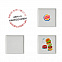Тарелка керамика белая квадрат 145мм с логотипом в Балашихе заказать по выгодной цене в кибермаркете AvroraStore