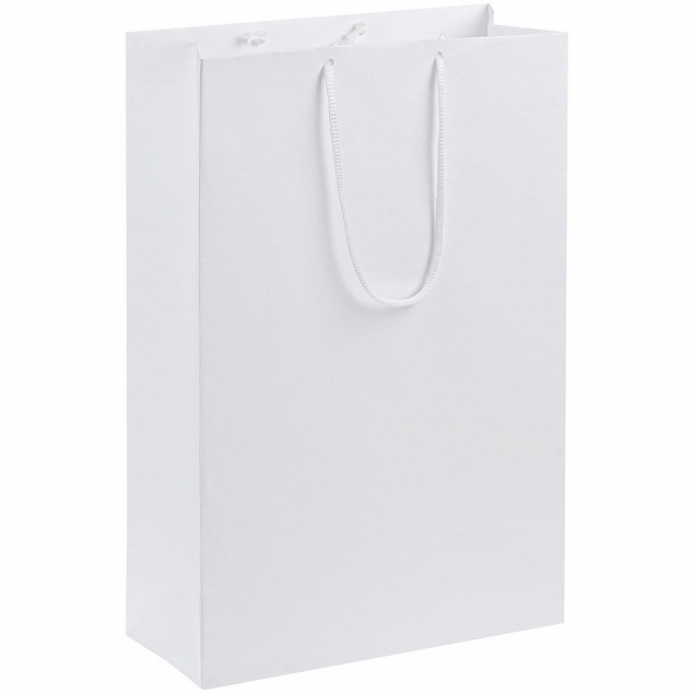Пакет бумажный Porta, средний, белый с логотипом в Балашихе заказать по выгодной цене в кибермаркете AvroraStore