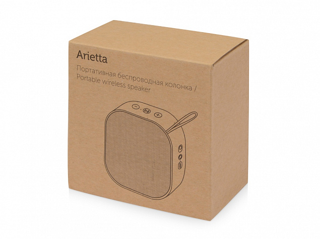 Портативная колонка «Arietta» с логотипом в Балашихе заказать по выгодной цене в кибермаркете AvroraStore