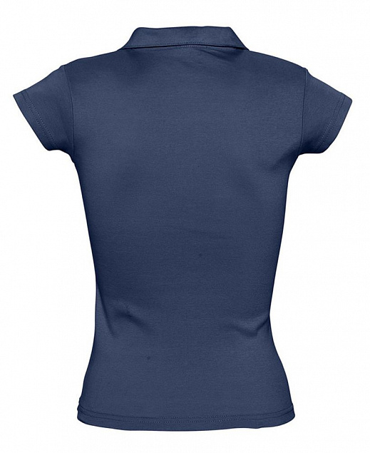 Рубашка поло женская без пуговиц PRETTY 220, кобальт (темно-синяя) с логотипом в Балашихе заказать по выгодной цене в кибермаркете AvroraStore