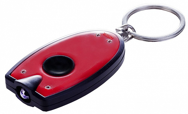 Брелок-фонарик Vivid, красный с логотипом в Балашихе заказать по выгодной цене в кибермаркете AvroraStore