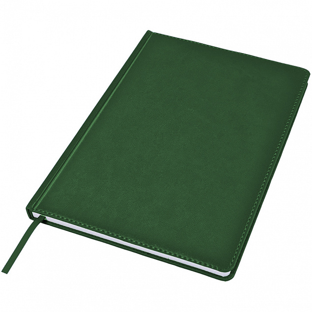 Ежедневник недатированный Bliss, А4,  темно-зеленый, белый блок, без обреза с логотипом в Балашихе заказать по выгодной цене в кибермаркете AvroraStore
