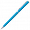 Ручка шариковая Hotel Chrome, ver.2, голубая с логотипом в Балашихе заказать по выгодной цене в кибермаркете AvroraStore