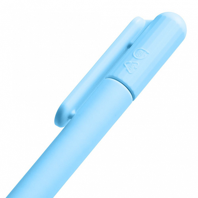 Ручка шариковая Prodir DS6S TMM, голубая с логотипом в Балашихе заказать по выгодной цене в кибермаркете AvroraStore