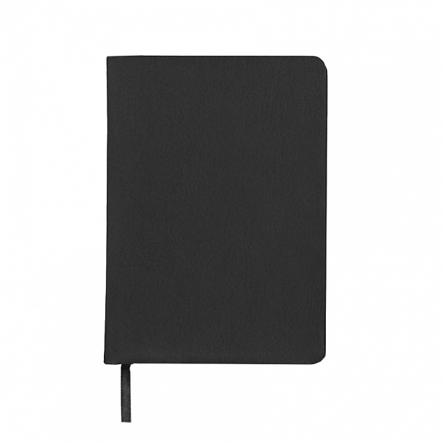 Ежедневник недатированный Duncan, А5,  черный, белый блок с логотипом в Балашихе заказать по выгодной цене в кибермаркете AvroraStore