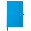 Бизнес-блокнот А5 FLIPPY, голубой, твердая обложка, в линейку с логотипом в Балашихе заказать по выгодной цене в кибермаркете AvroraStore