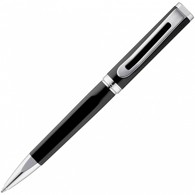 Ручка шариковая Phase, черная с логотипом в Балашихе заказать по выгодной цене в кибермаркете AvroraStore