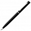 Ручка шариковая Euro Chrome, черная с логотипом в Балашихе заказать по выгодной цене в кибермаркете AvroraStore