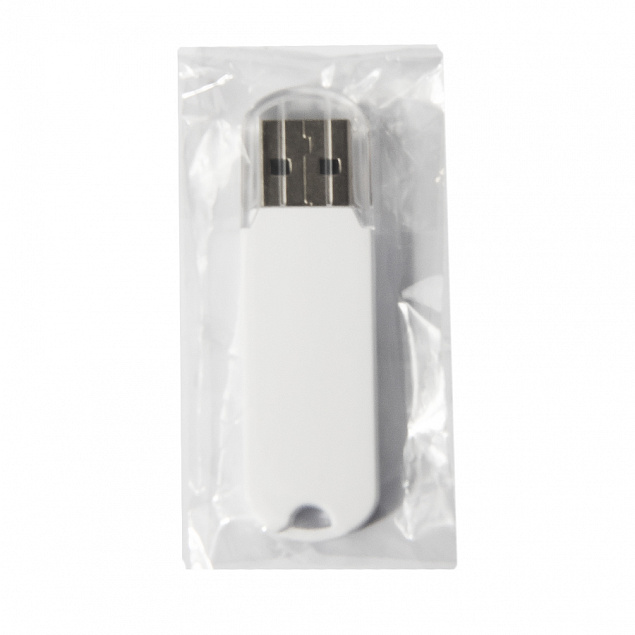 USB flash-карта UNIVERSAL (8Гб), белая, 5,8х1,7х0,6 см, пластик с логотипом в Балашихе заказать по выгодной цене в кибермаркете AvroraStore